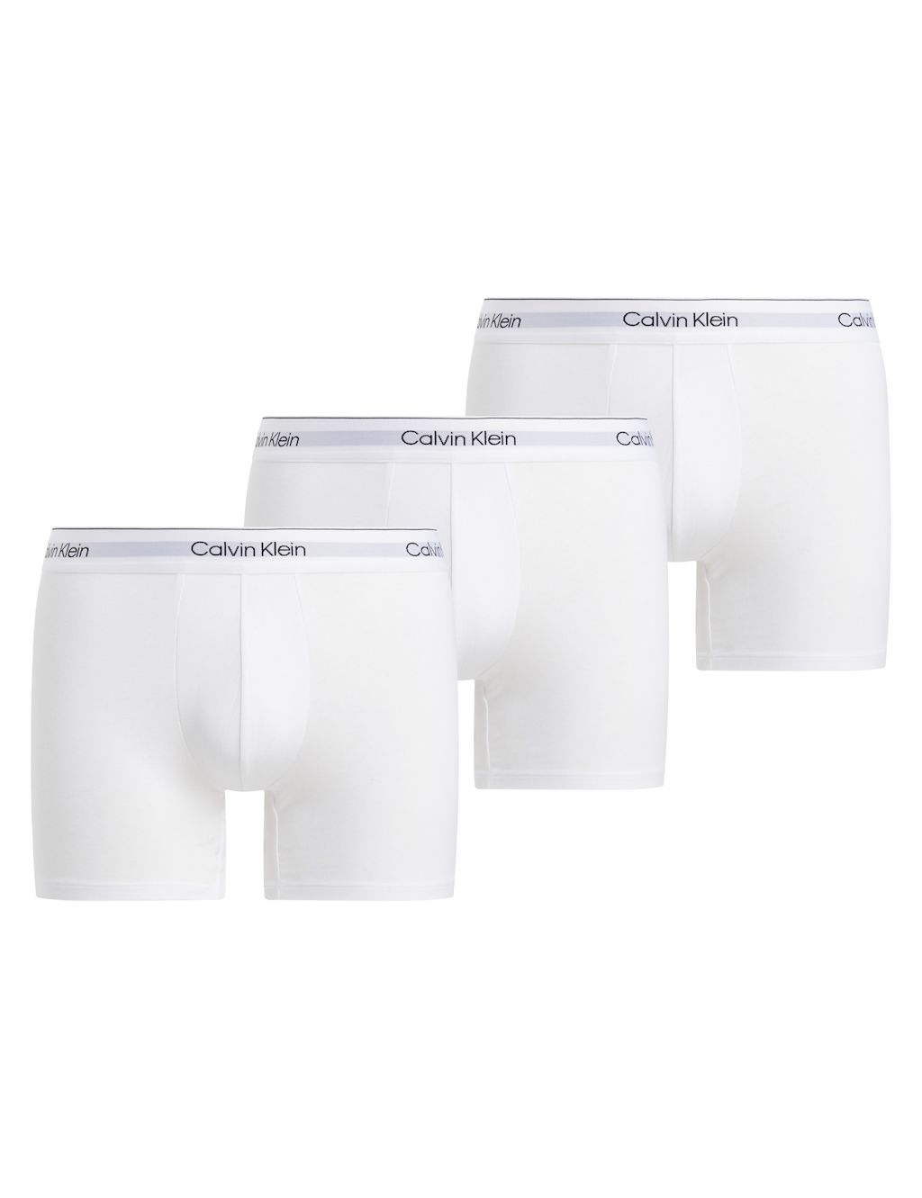 Calvin Klein 3pk Icon Cotton Stretch Boxers - M - White, White