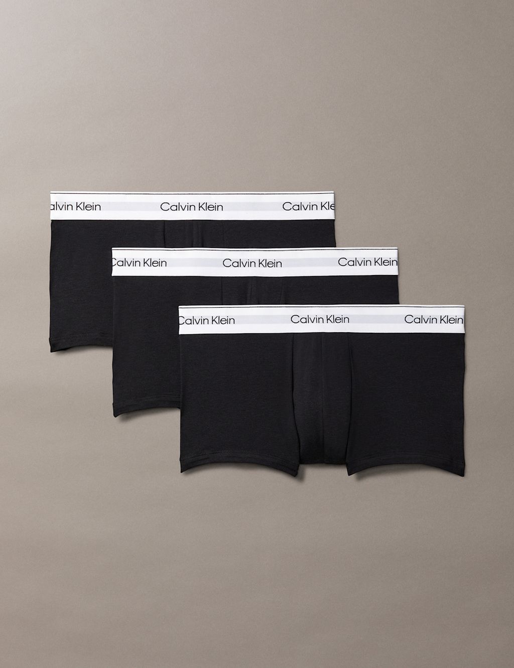 Calvin Klein 3pk Icon Cotton Stretch Trunks - Black Mix, Black Mix