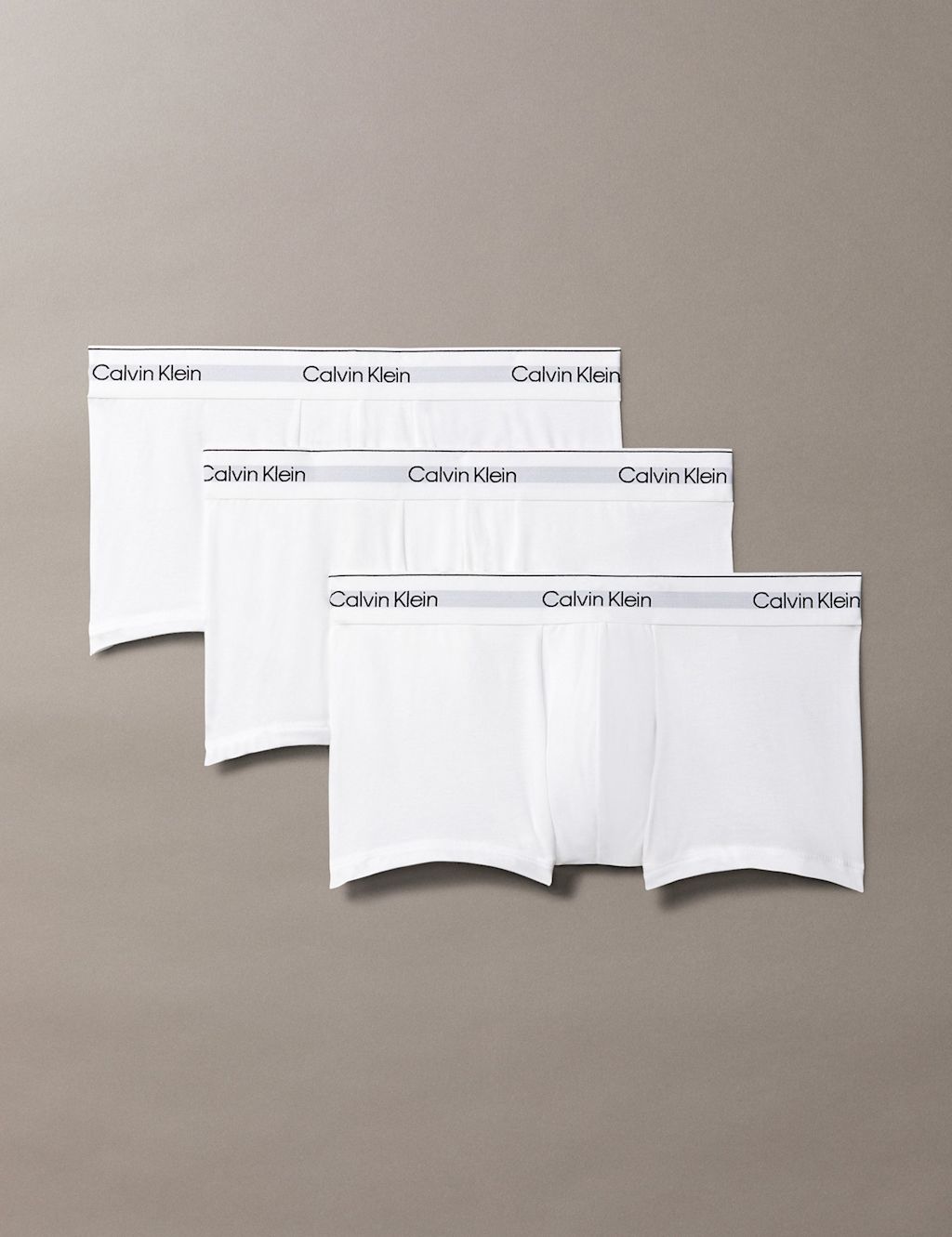 Calvin Klein 3pk Icon Cotton Stretch Trunks - M - White, White
