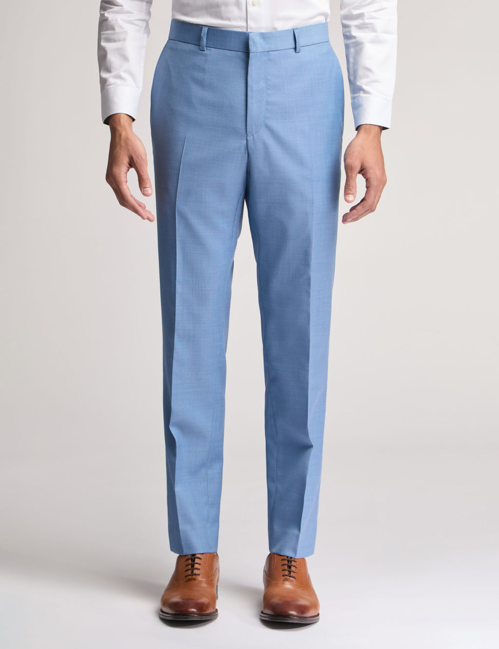 Ted Baker Wool Rich Slim Fit Trousers - 28REG - Air Force Blue, Air Force Blue