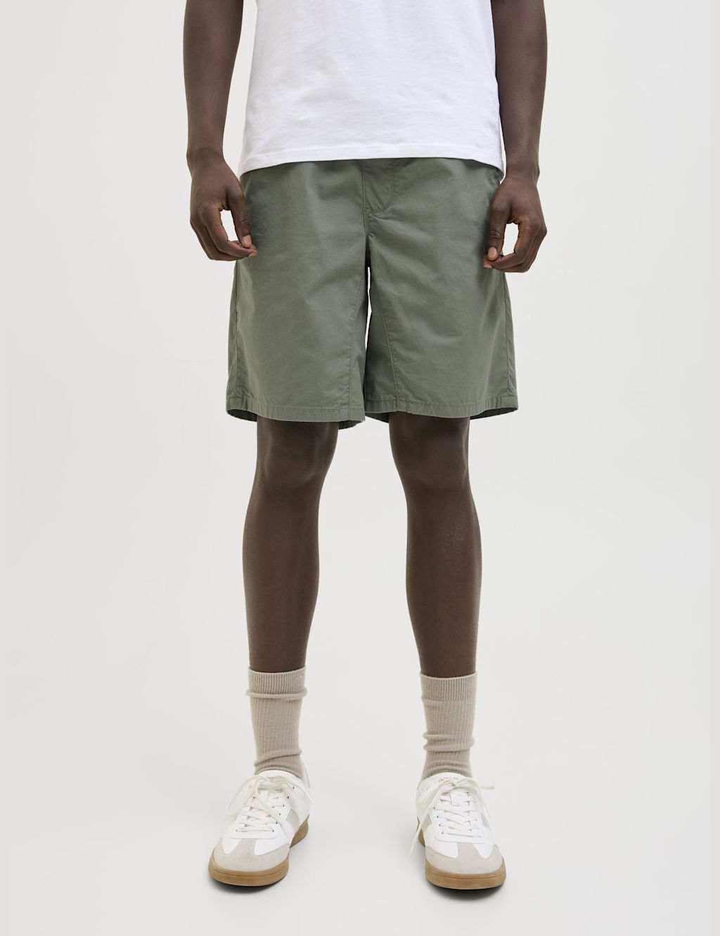 JACK & JONES Pure Cotton Shorts - Green, Green