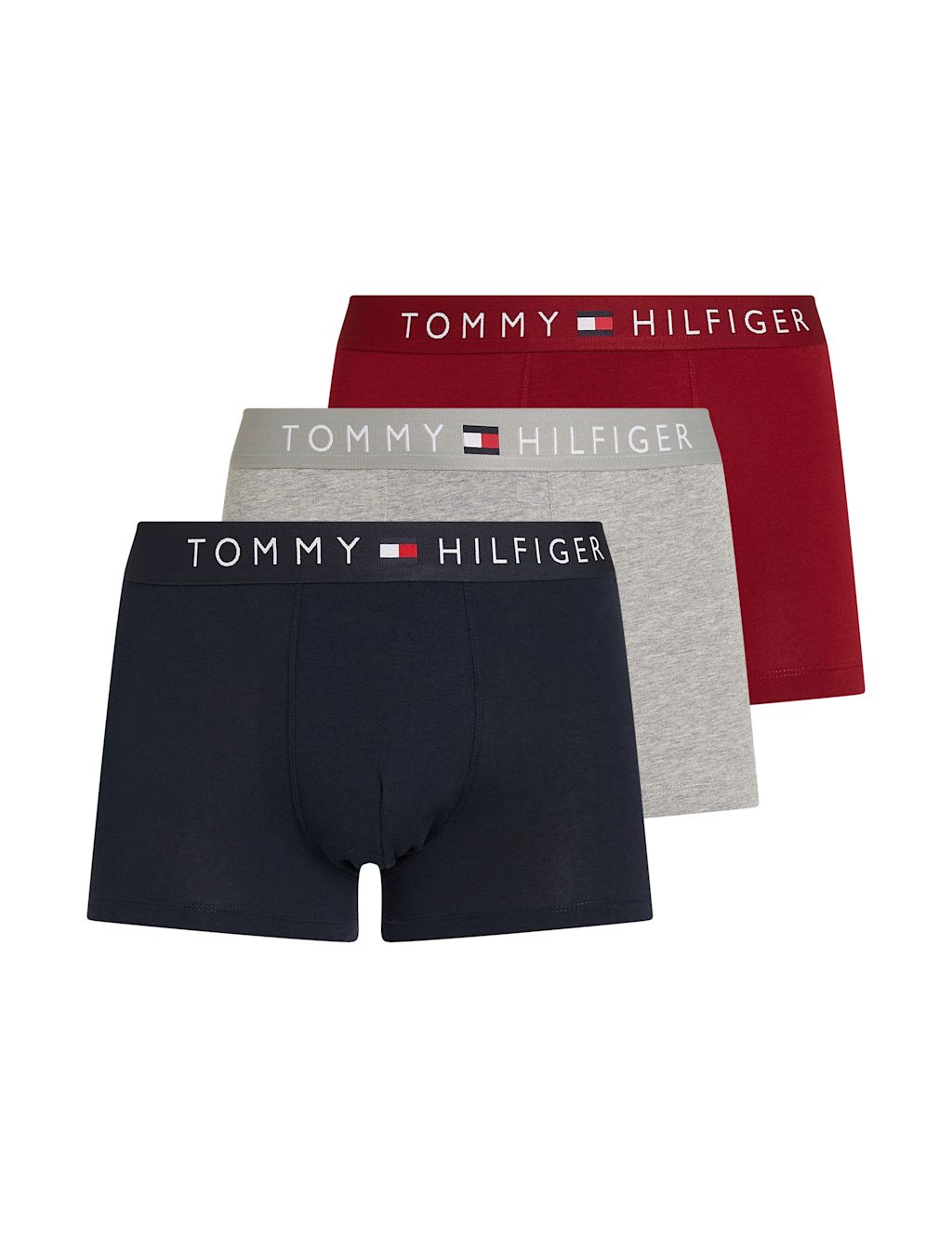 Tommy Hilfiger 3pk Original Cotton Rich Trunks - XL - Multi, Multi