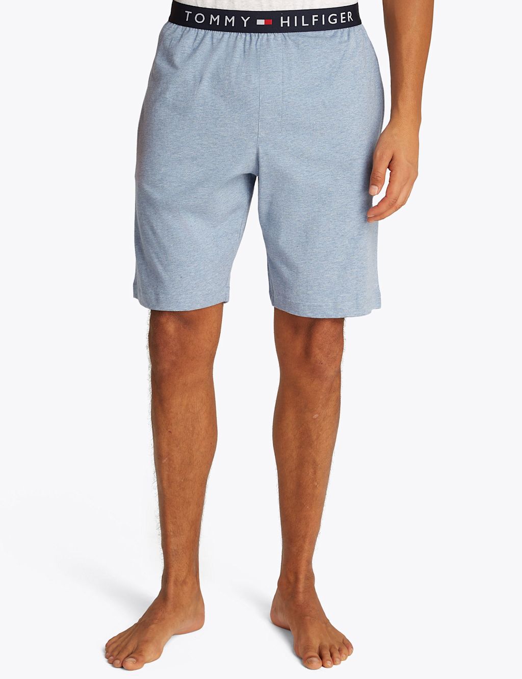 Tommy Hilfiger Original Pure Cotton Jersey Pyjama Shorts - Blue, Blue