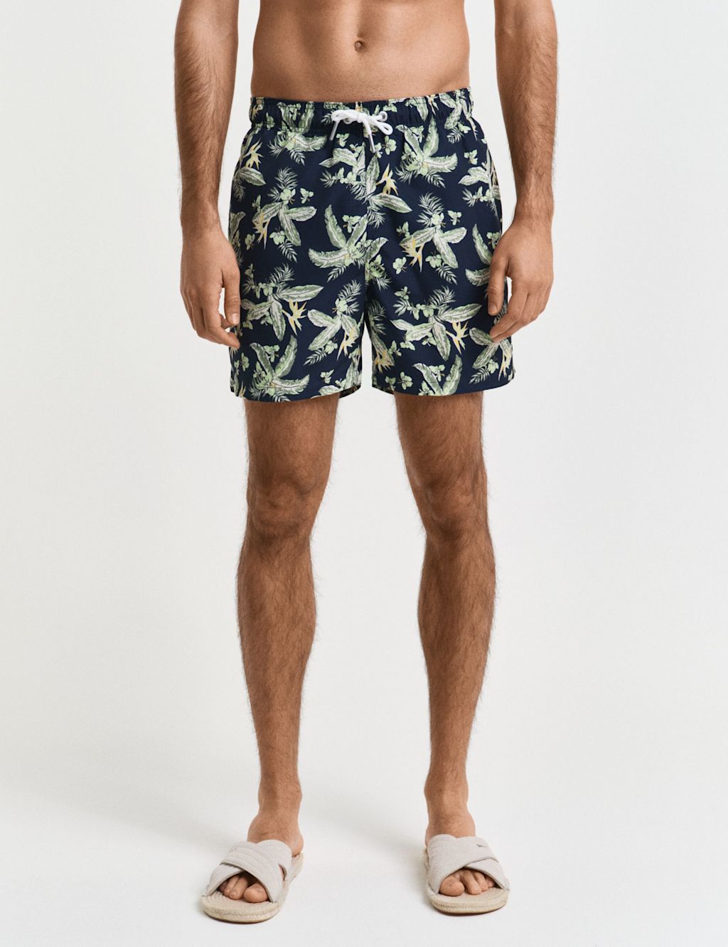 GANT Tropical Print Swim Shorts - Navy Mix, Navy Mix