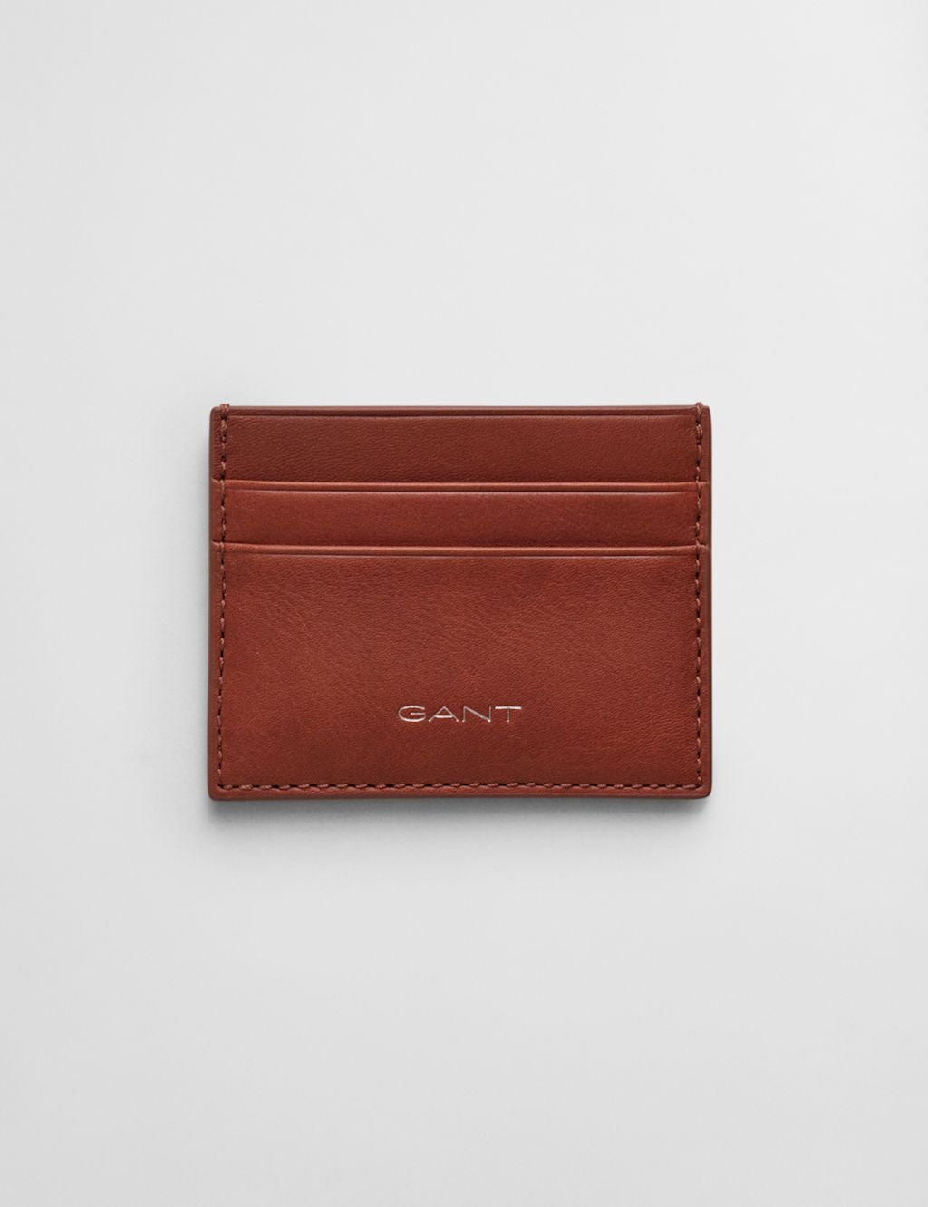 GANT Leather Card Holder - 1SIZE - Brown, Brown