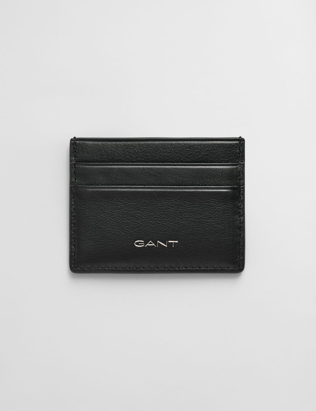 GANT Leather Card Holder - 1SIZE - Black, Black