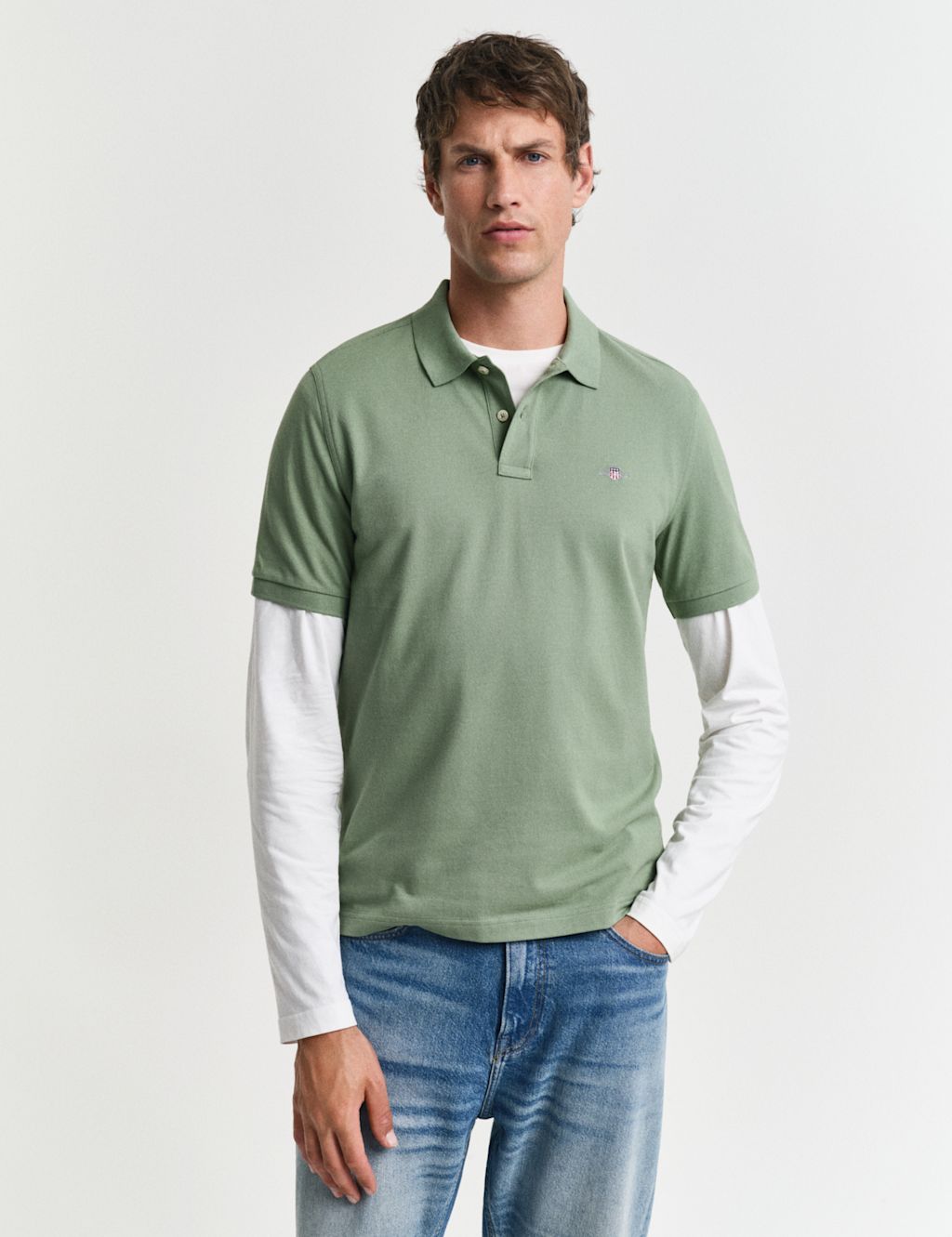 GANT Pure Cotton Piqué Polo Shirt - XXXL - Green, Green