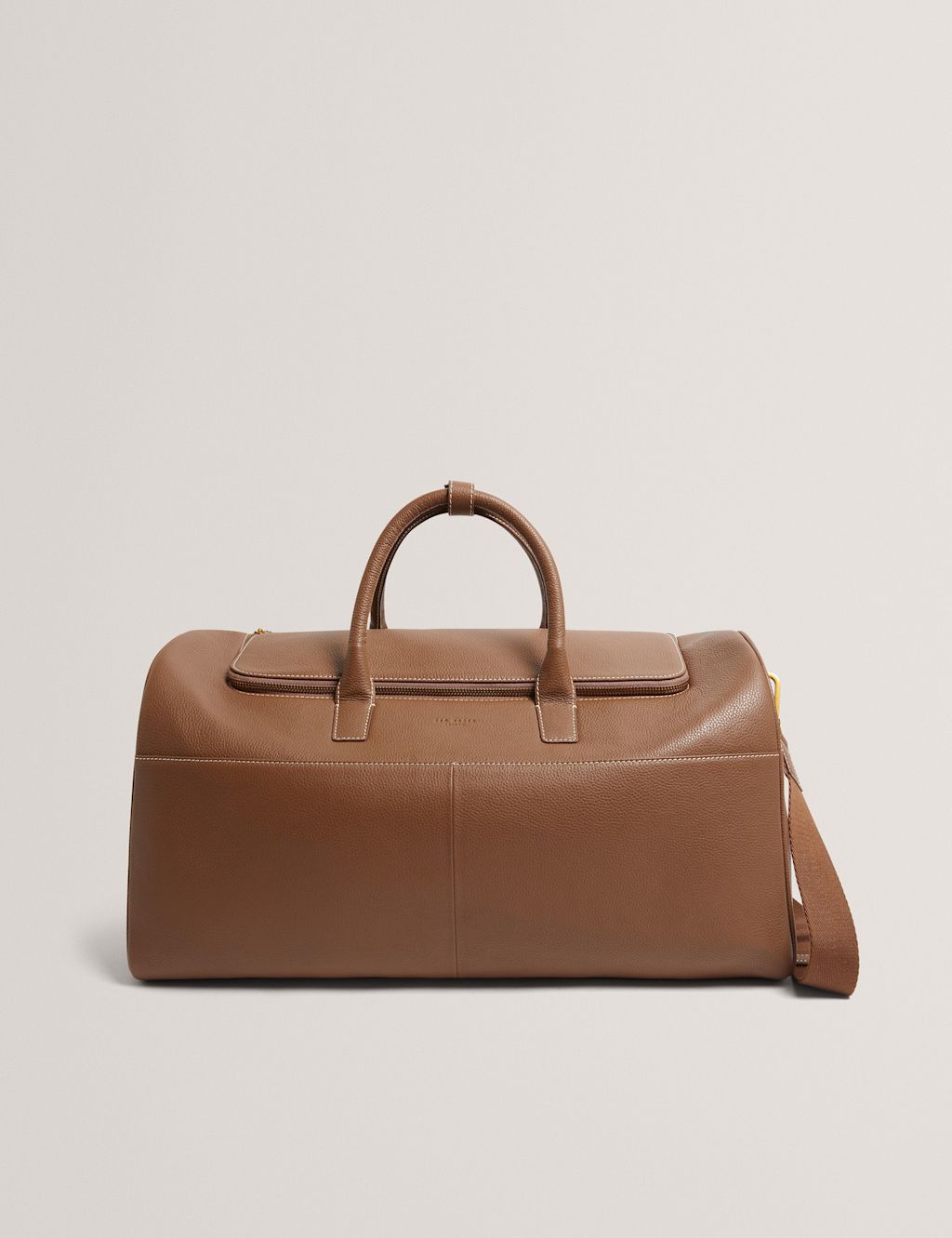 Ted Baker Leather Pebble Grain Weekend Bag - Tan, Tan