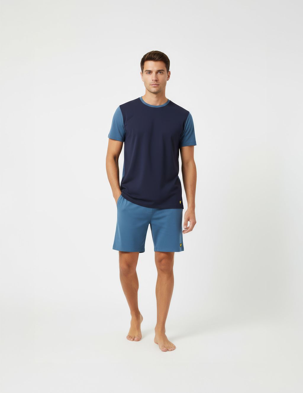 Lyle & Scott Cotton Rich Pyjama Set - 2XL - Blue Mix, Blue Mix