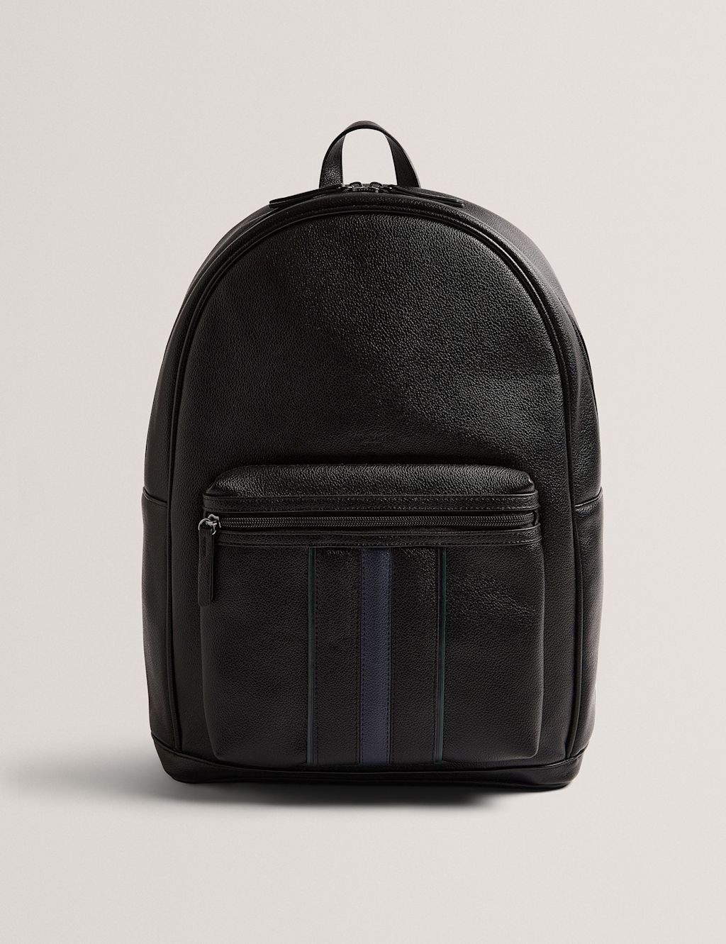 Ted Baker Striped Backpack - Black, Black
