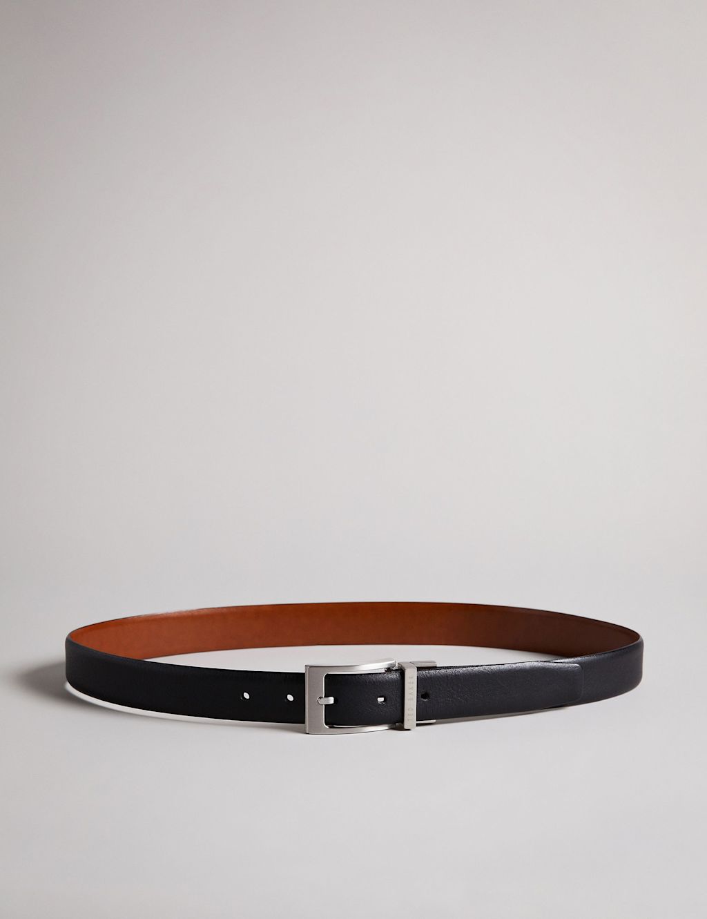Ted Baker Leather Reversible Belt - 28 - Black, Black