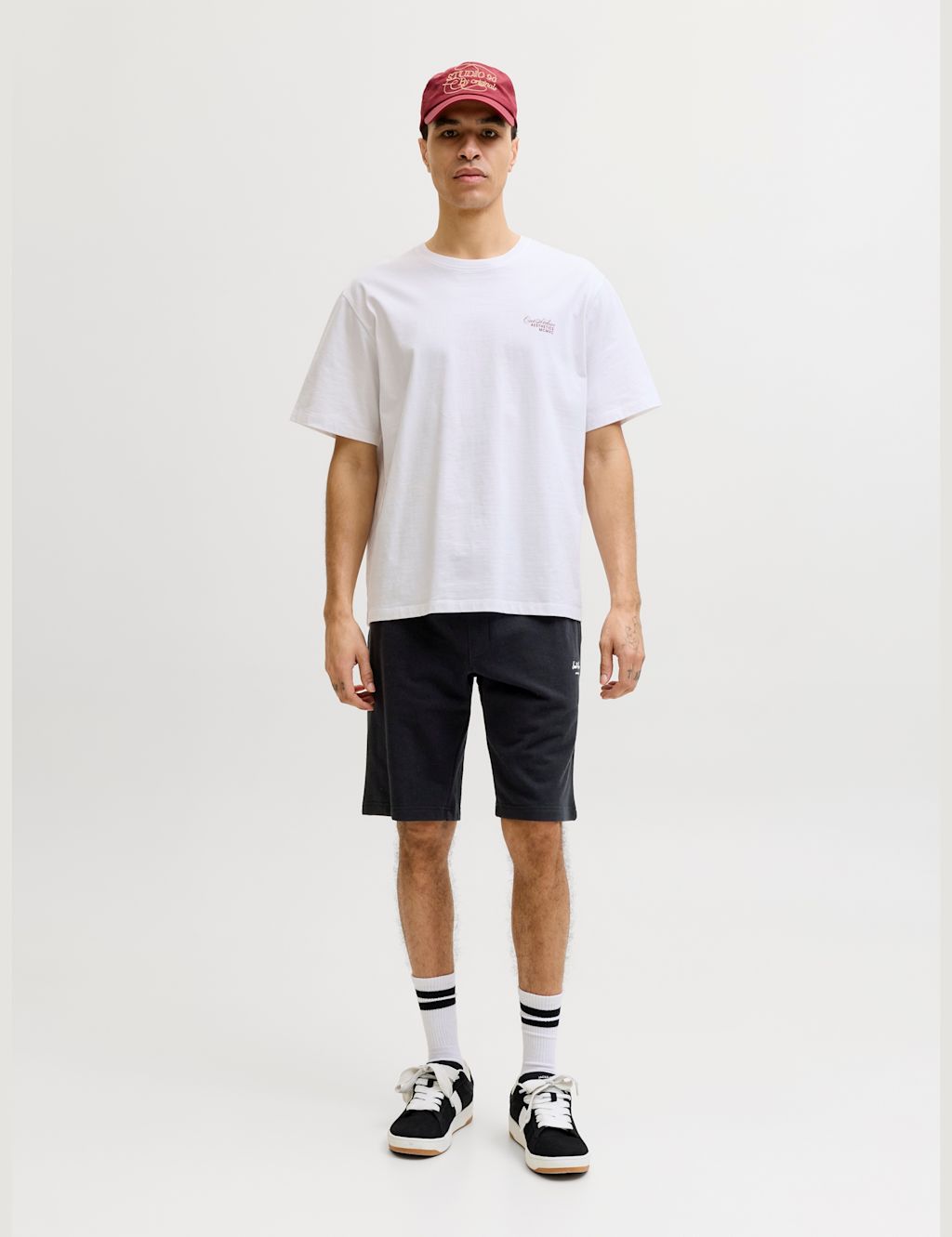 JACK & JONES Cotton Rich Sweat Shorts - L - Black, Black