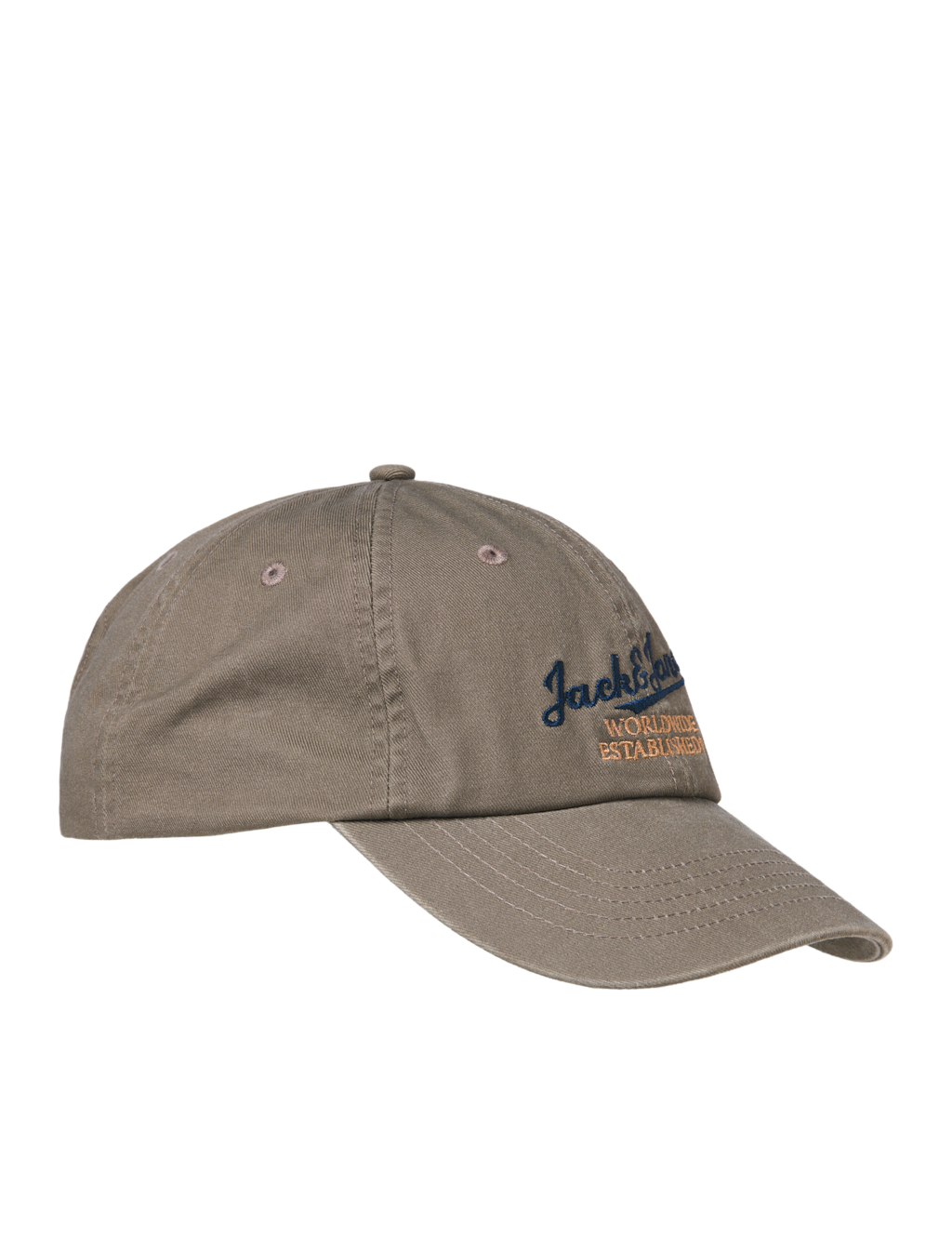 JACK & JONES Pure Cotton Baseball Cap - Brown Mix, Brown Mix