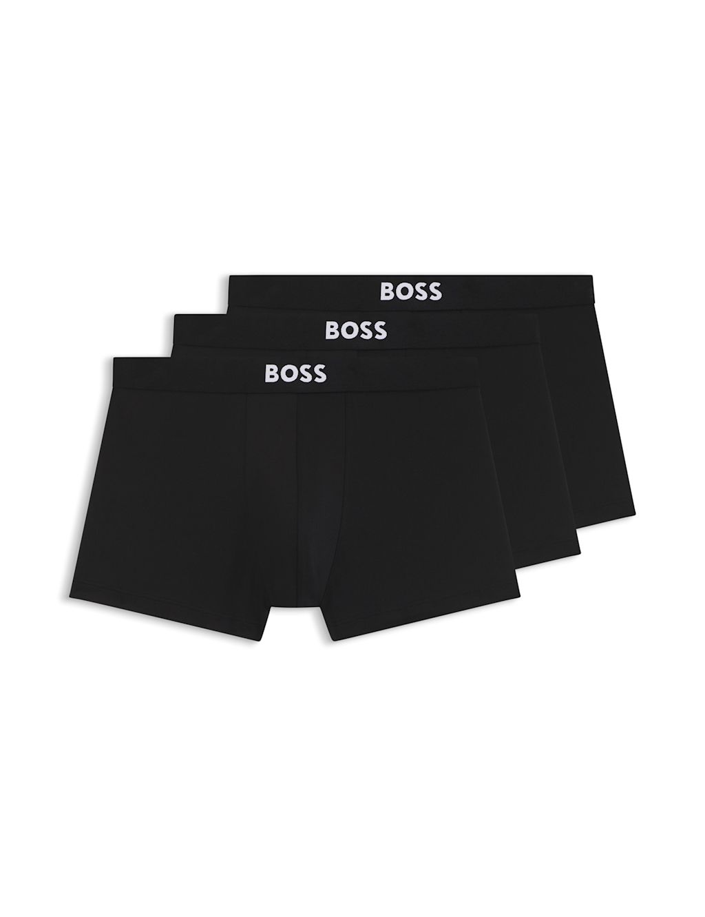Boss 3 Pack Microskin Trunks - 2XL - Black, Black