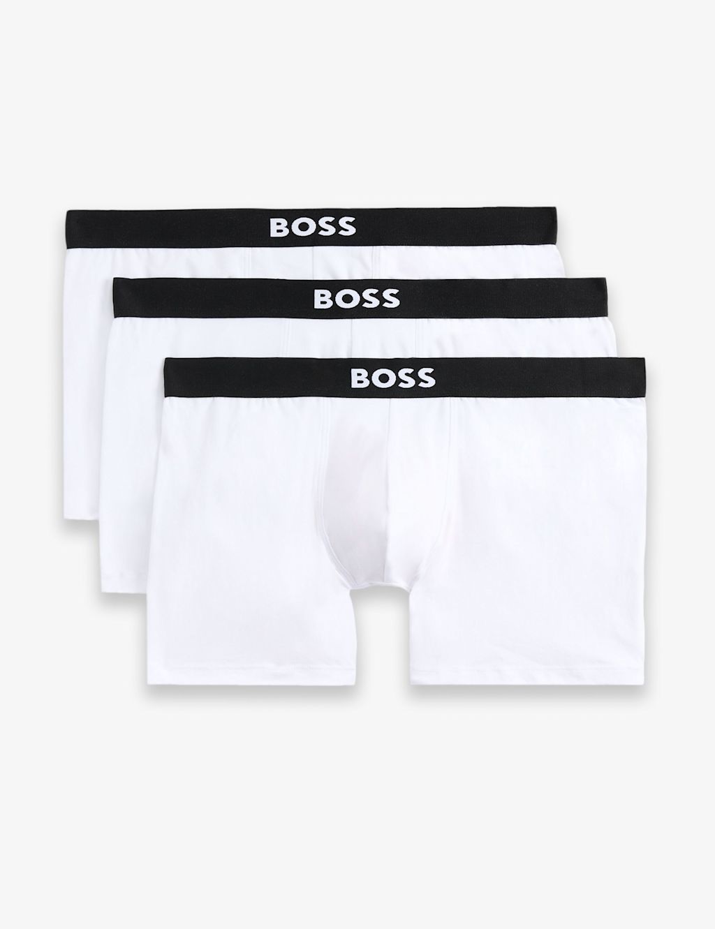 Boss 3 Pack Cotton Rich Stretch Boxers - 2XL - White, White