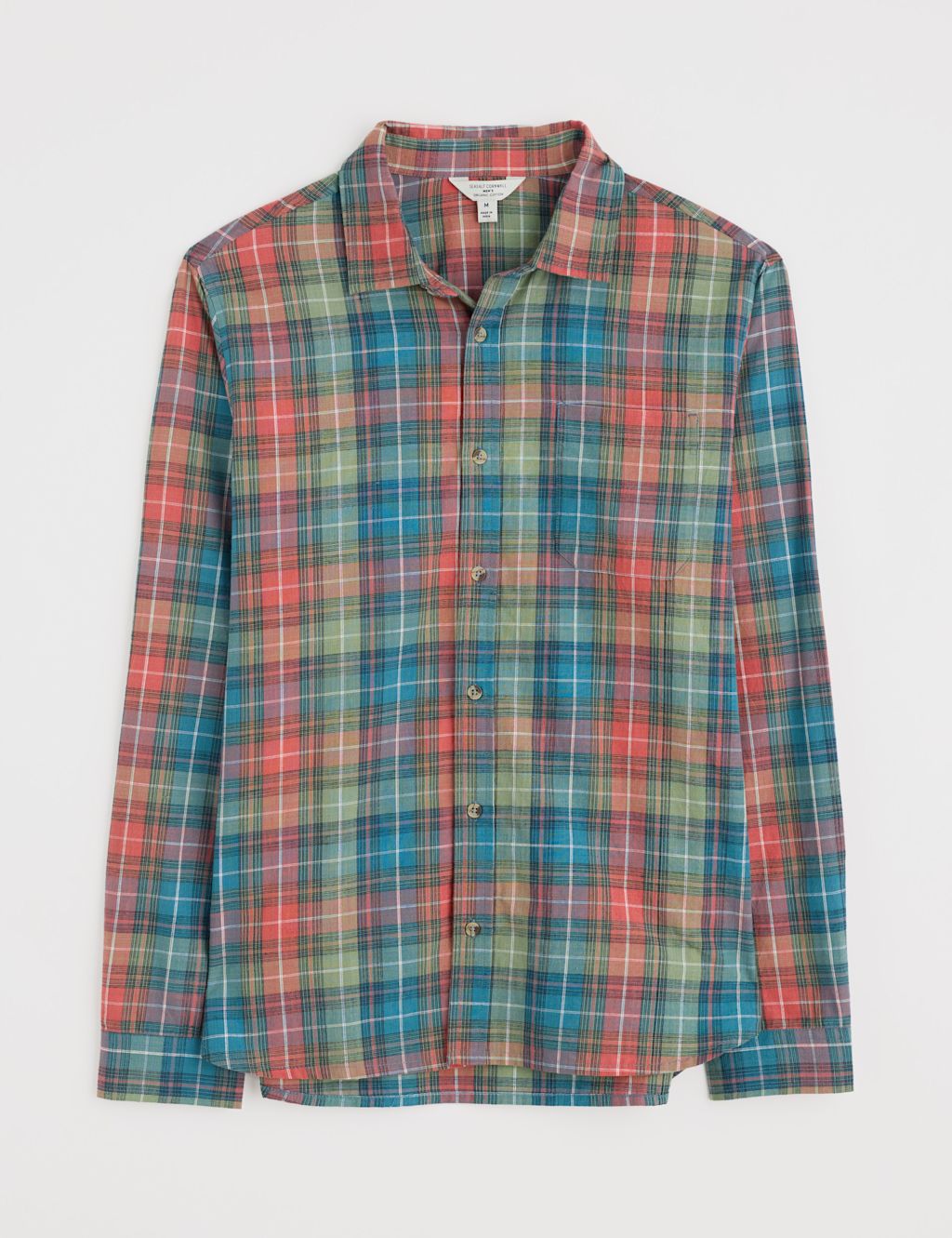 Seasalt Cornwall Pure Cotton Check Flannel Shirt - Multi, Multi