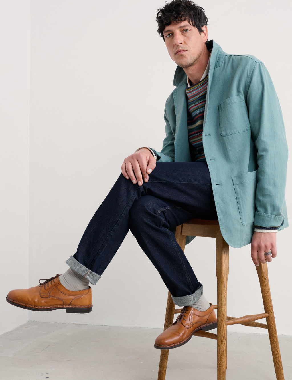 Seasalt Cornwall Linen Rich Utility Jacket - Dark Blue, Dark Blue