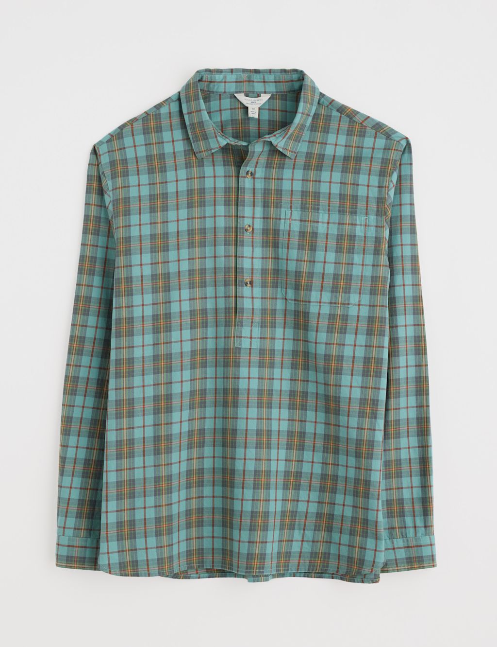 Seasalt Cornwall Pure Cotton Checked Flannel Shirt - XL - Blue Mix, Blue Mix