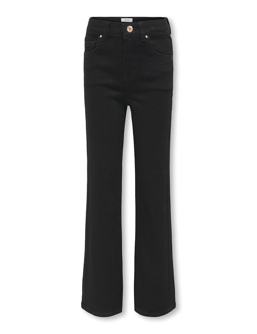 Kids Only Regular Denim Wide Leg Jeans (8-14 Yrs) - 10y - Black Denim, Black Denim