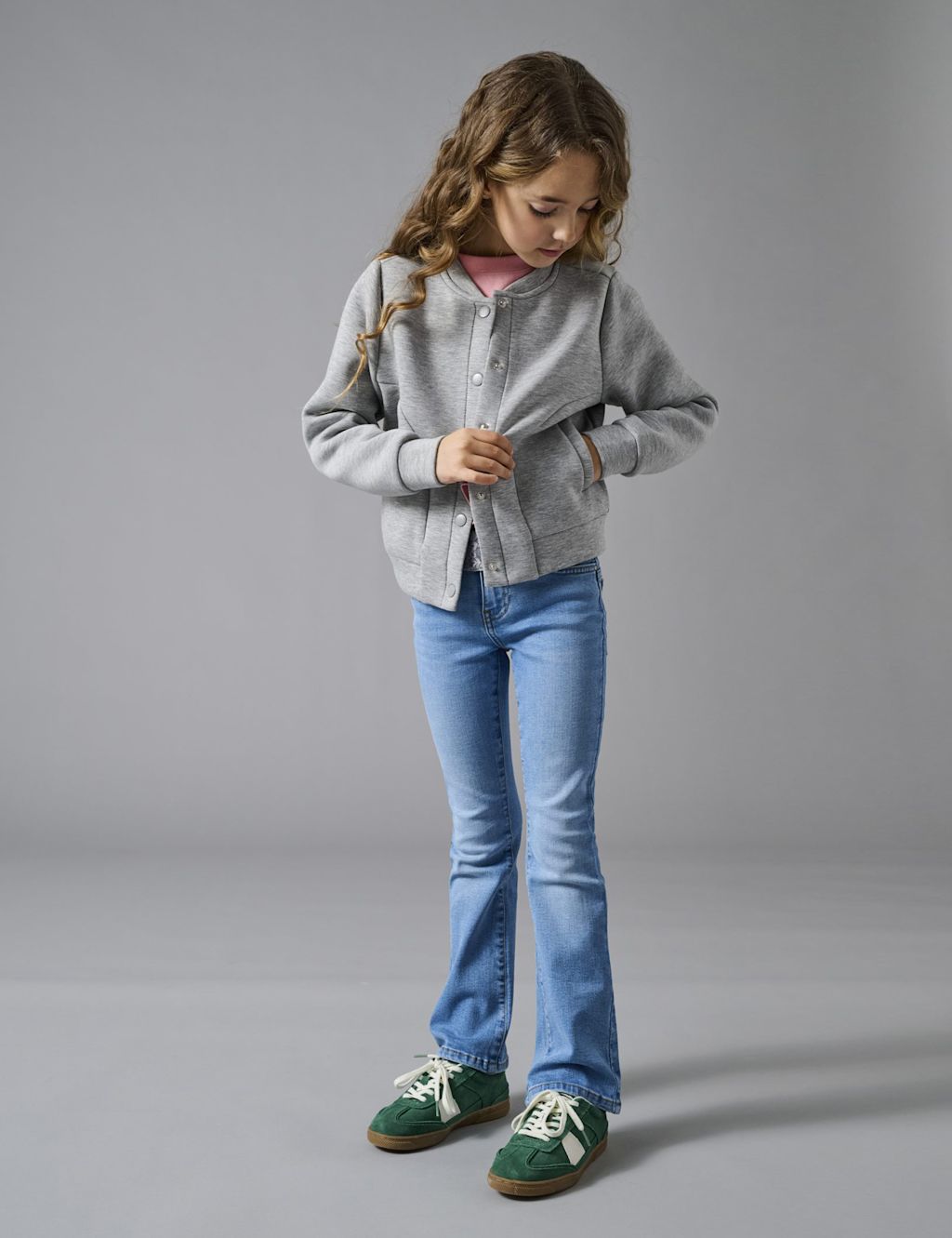Kids Only Bomber (7-14 Yrs) - 11-12 - Light Grey, Light Grey