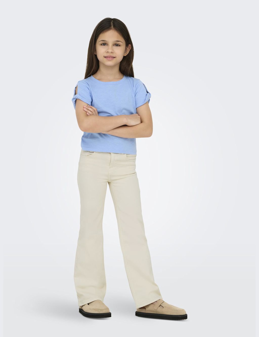 Kids Only Pure Cotton Twisted Knot T-Shirt (9-14 Yrs) - 11-12 - Blue, Blue