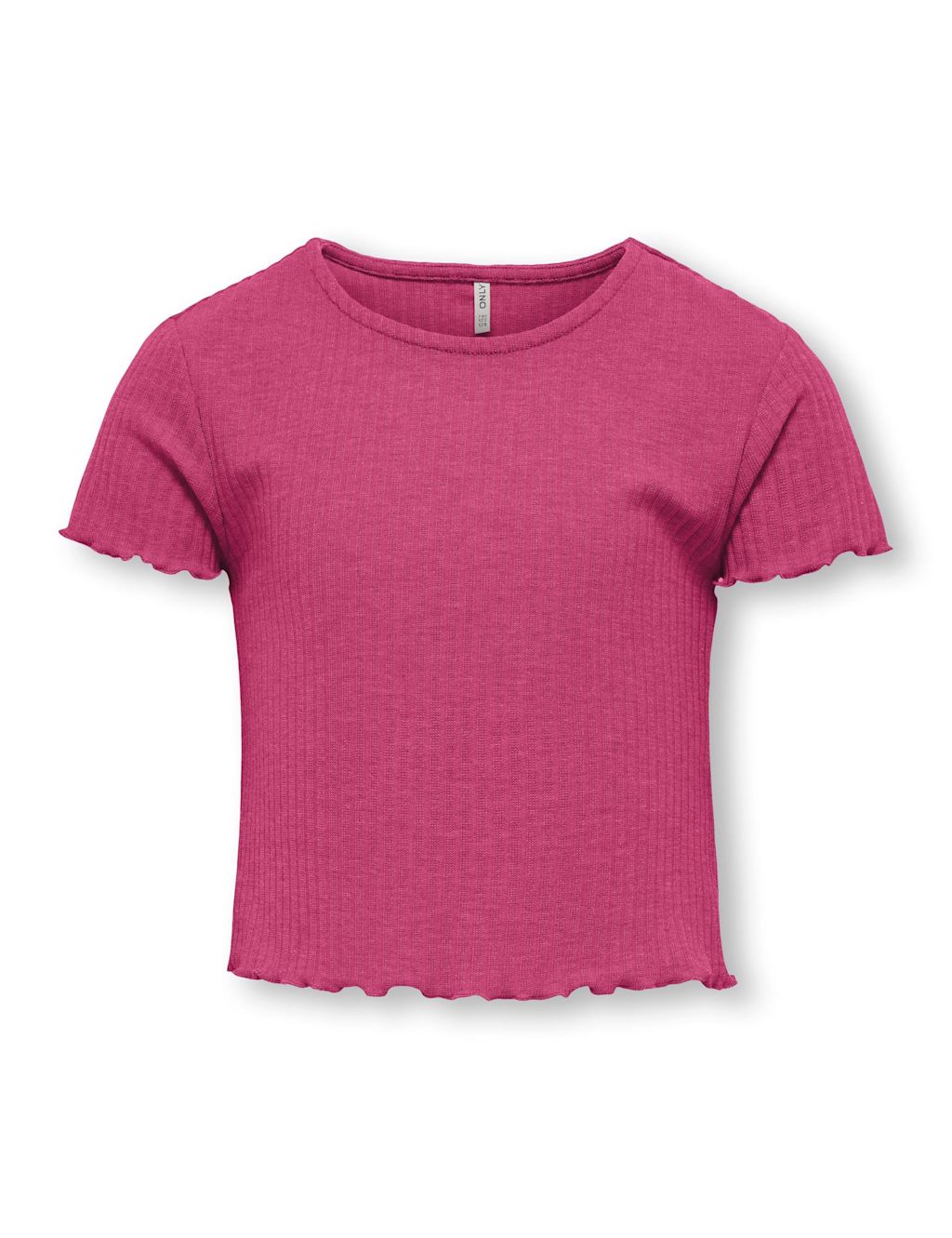 Kids Only Ribbed T-Shirt (7-14 Yrs) - 11-12 - Pink Magenta, Pink Magenta