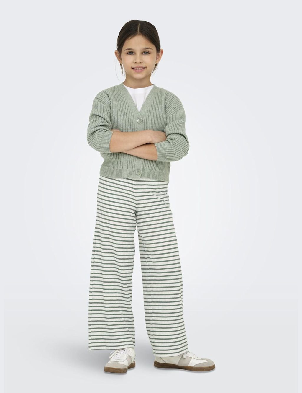 Kids Only Relaxed Striped Trousers (8-14 Yrs) - 10y - Green Mix, Green Mix