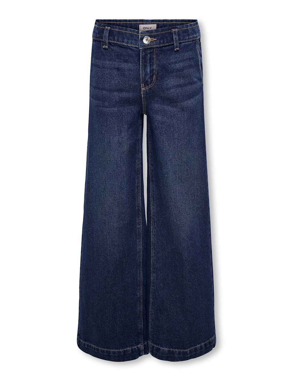 Kids Only Relaxed Denim Wide Leg Jeans (8-14 Yrs) - 10y - Dark Blue Denim, Dark Blue Denim
