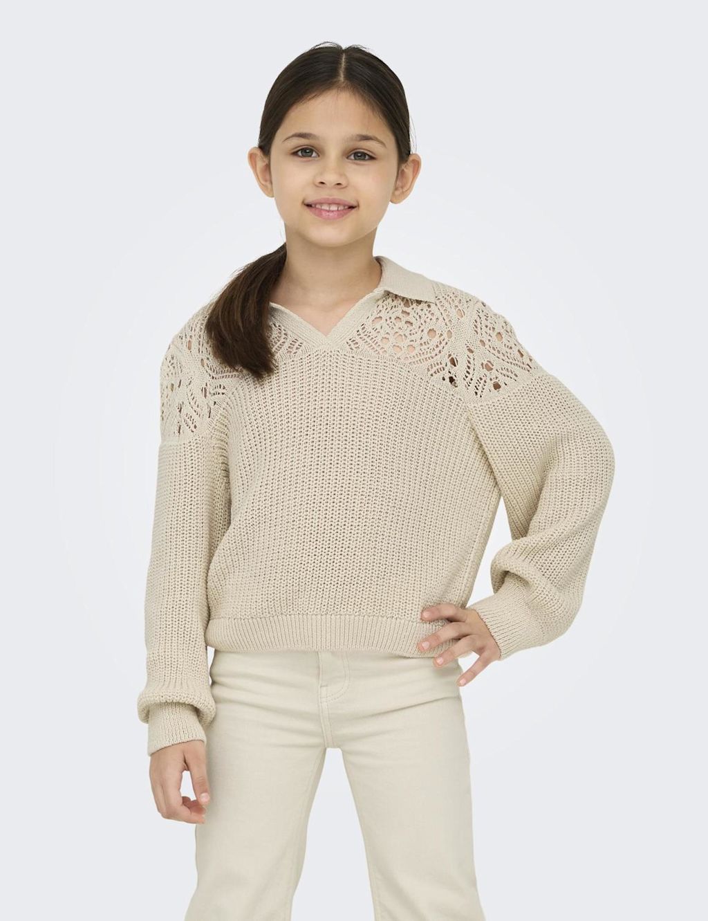 Kids Only Cotton Blend Sweatshirt (7-14 Yrs) - 11-12 - Tan, Tan