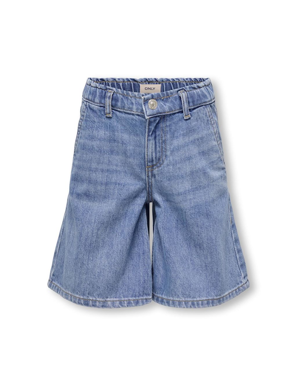 Kids Only Pure Cotton Wide Leg Denim Shorts (8-14 Yrs) - 10 Years, Denim