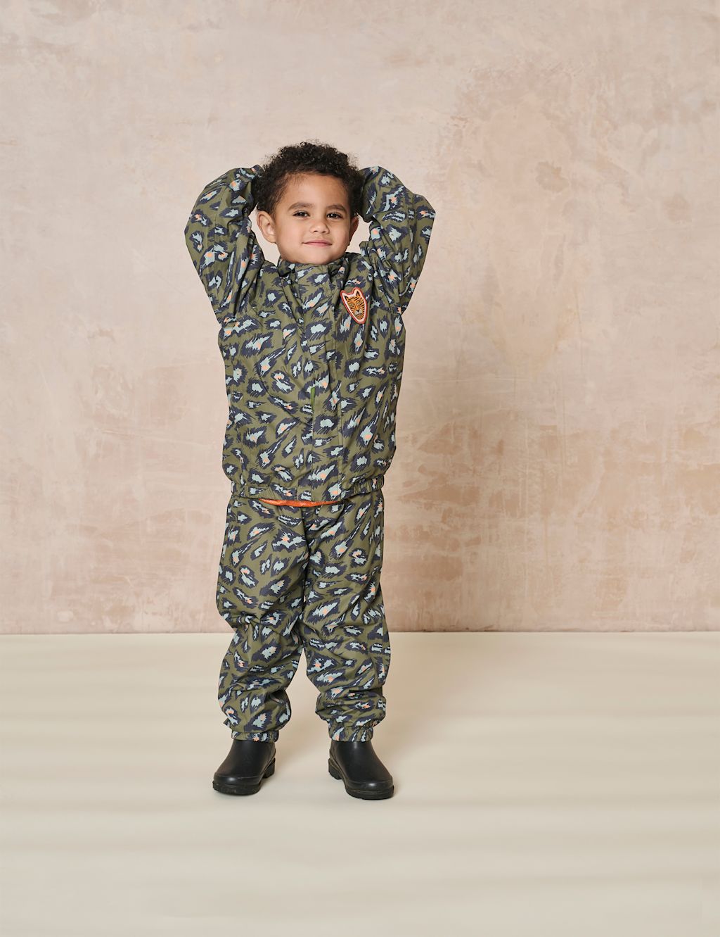 GEN Printed Trousers (2-8 Yrs) - 7-8 Y - Khaki Mix, Khaki Mix