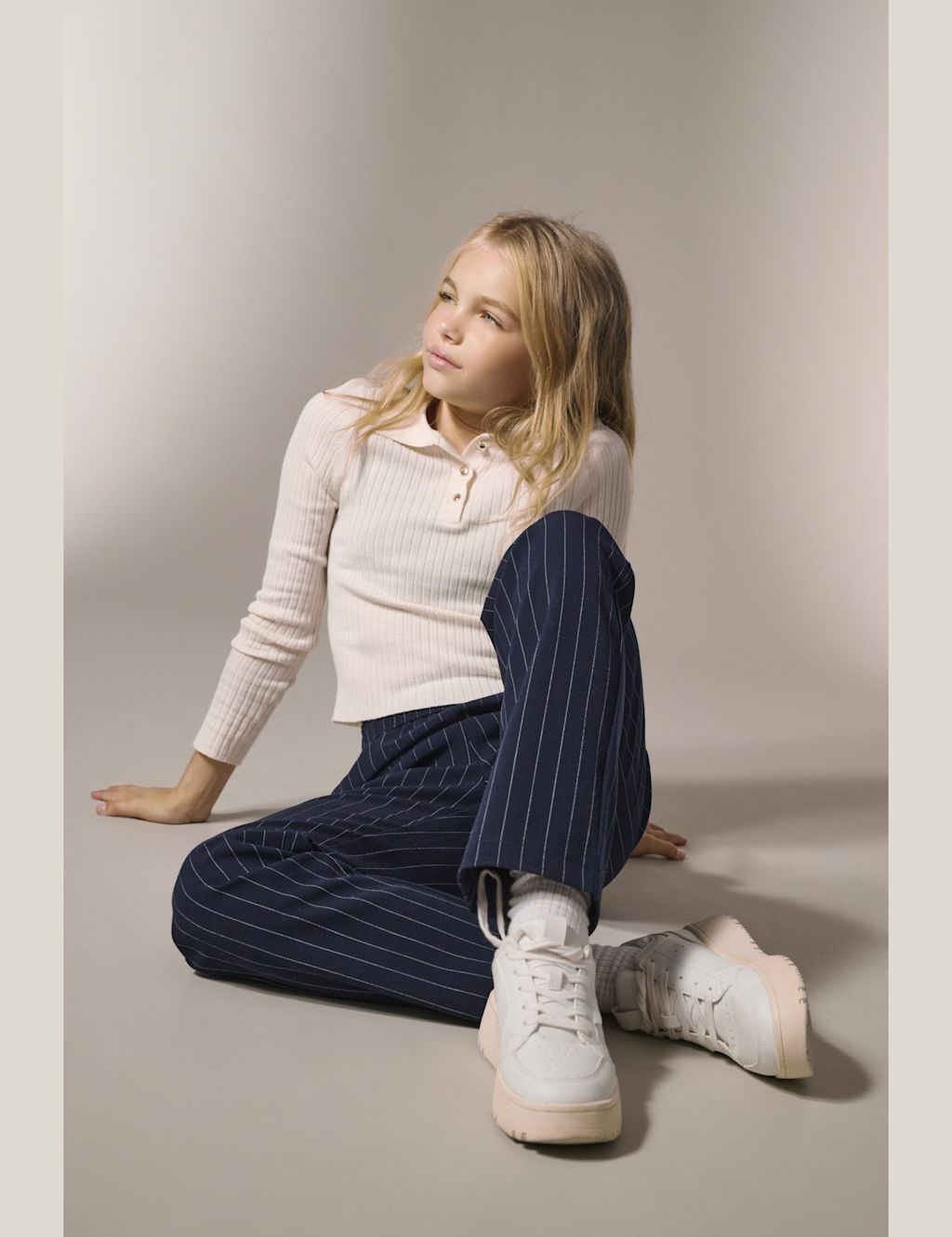 Kids Only Ribbed Polo Top (7-14 Yrs) - 11-12 - Multi, Multi