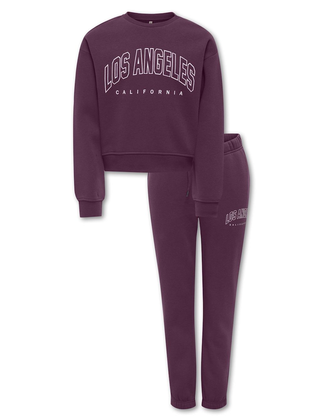 Kids Only Cotton Rich Top and Bottom Outfit (8-14 Yrs) - 13y - Dark Red, Dark Red