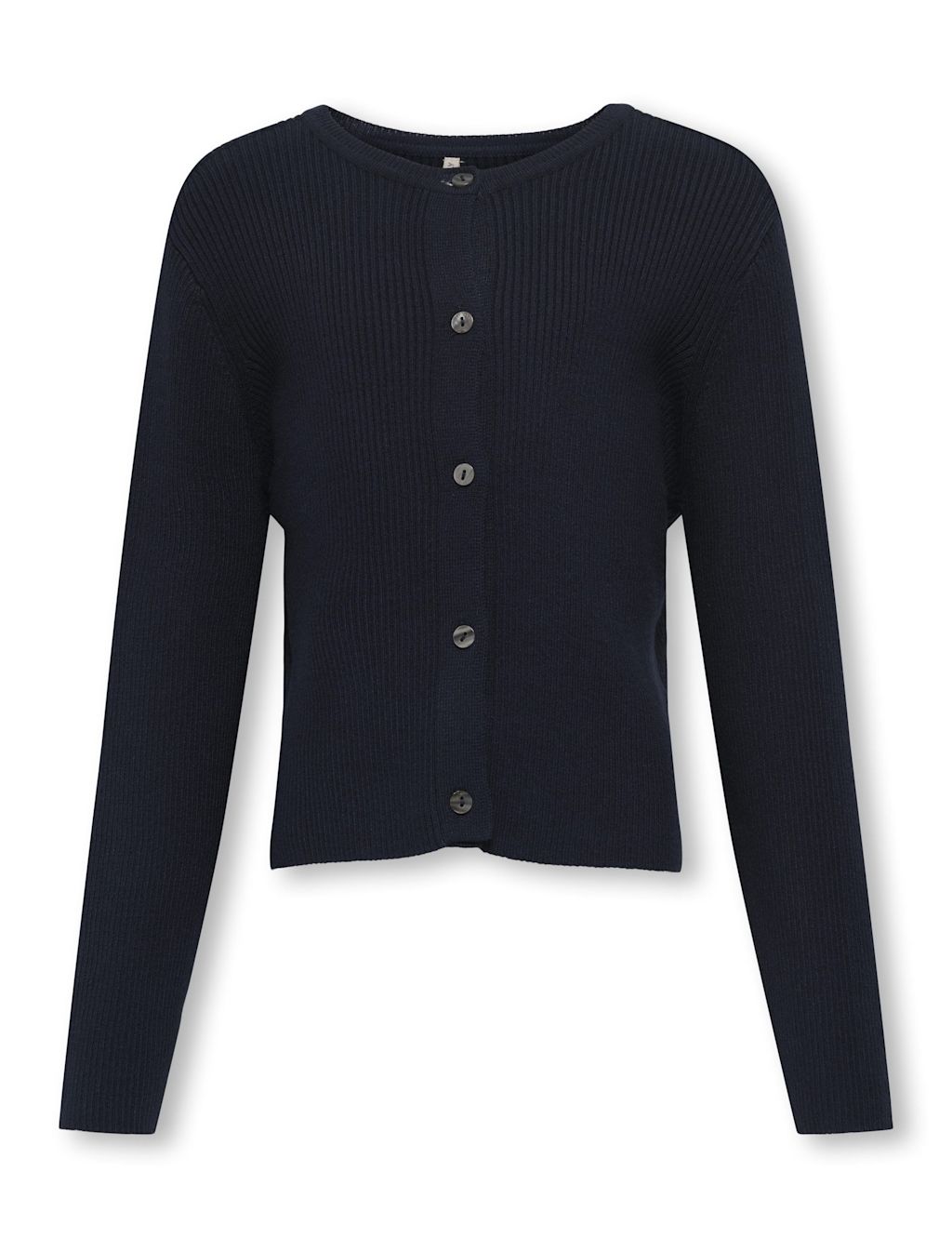 Kids Only Knitted Ribbed Cardigan (7-14 Yrs) - 11-12 - Blue, Blue