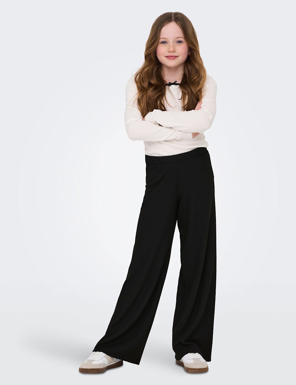 Kids Only Relaxed Elasticated Waist Trousers (8-14 Yrs) - 9 Years - Black, Black