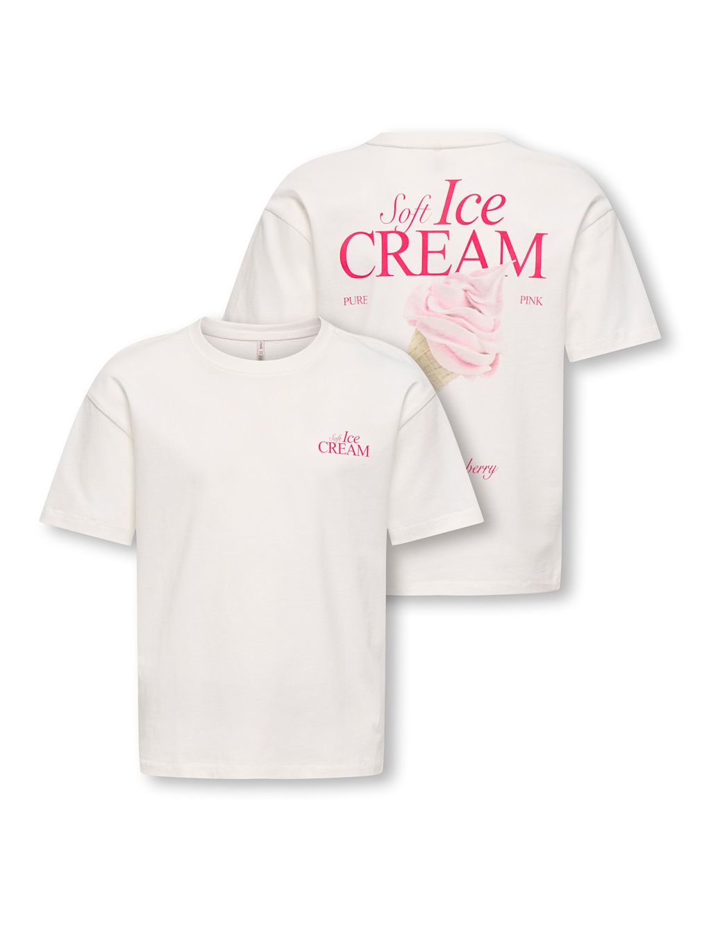 Kids Only Pure Cotton Watermelon Graphic T-Shirt (7-14 Yrs) - 11-12 Years - Ivory, Ivory