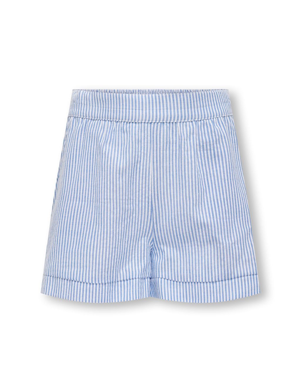 Kids Only Pure Cotton Striped Shorts (8-14 Yrs) - 10 Years - Blue Mix, Blue Mix