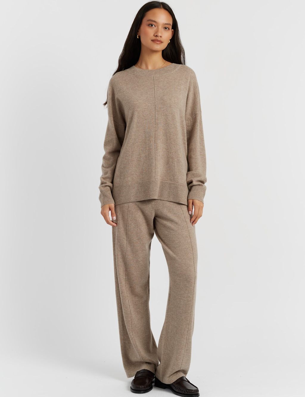 Chinti & Parker Wool Rich with Cashmere Relaxed Jumper - XXL - Sand, Sand