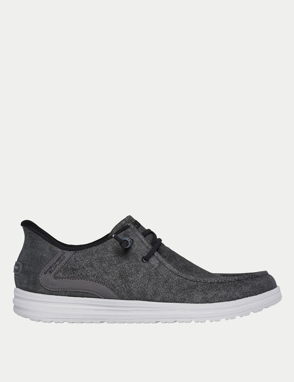 Skechers Melson Coronado Canvas Slip-On Loafers - 10 - Black Mix, Black Mix
