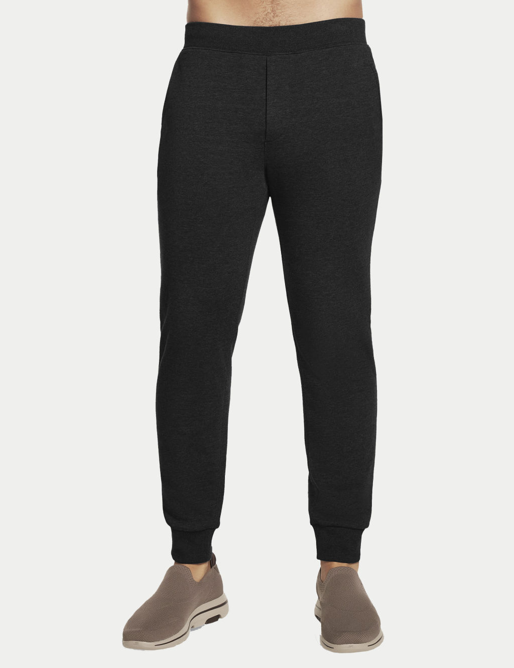 Skechers Regular Fit Elasticated Waist Joggers - Black, Black