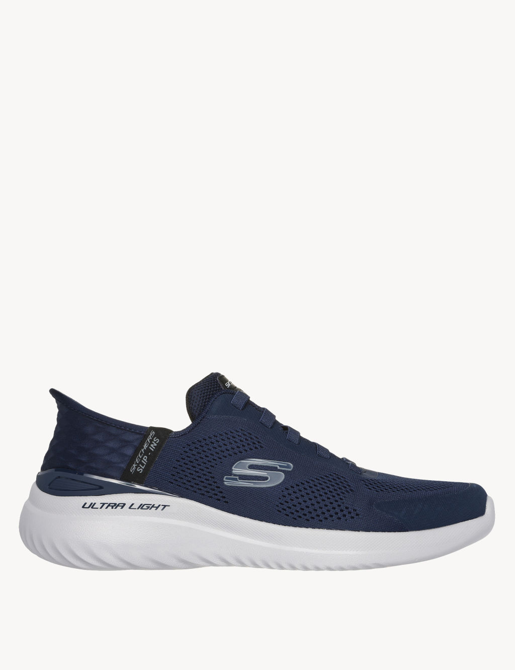 Skechers Bounder 2.0 Emerged Slip-ins Trainers - 12 - Navy, Navy