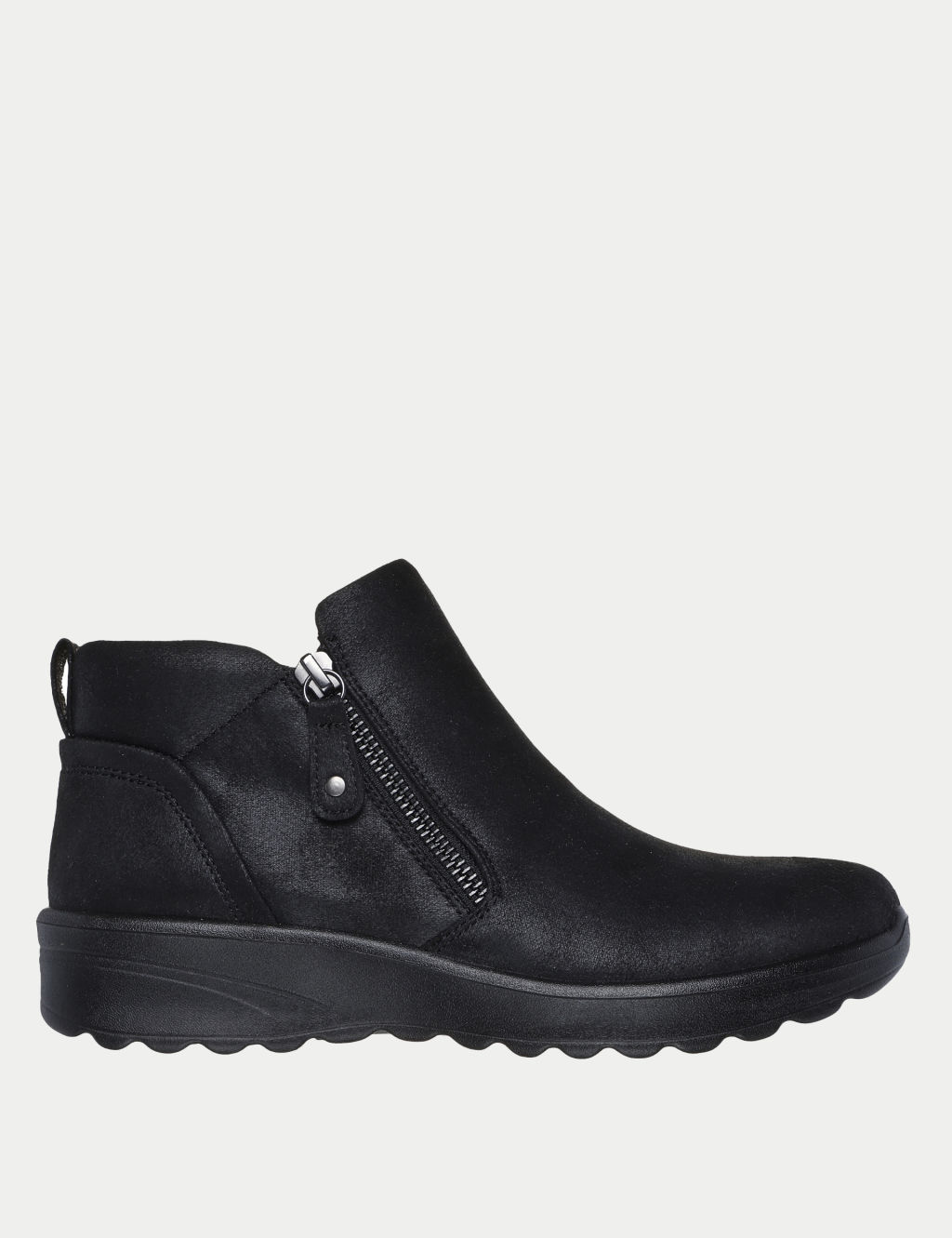 Skechers Lovely Vibe Ankle Boots - 4 - Black, Black