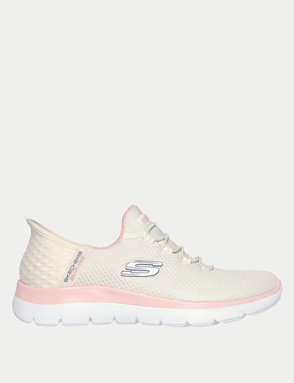 Skechers Summits Diamond Dream Slip-ins Trainers - 7 - Natural, Natural