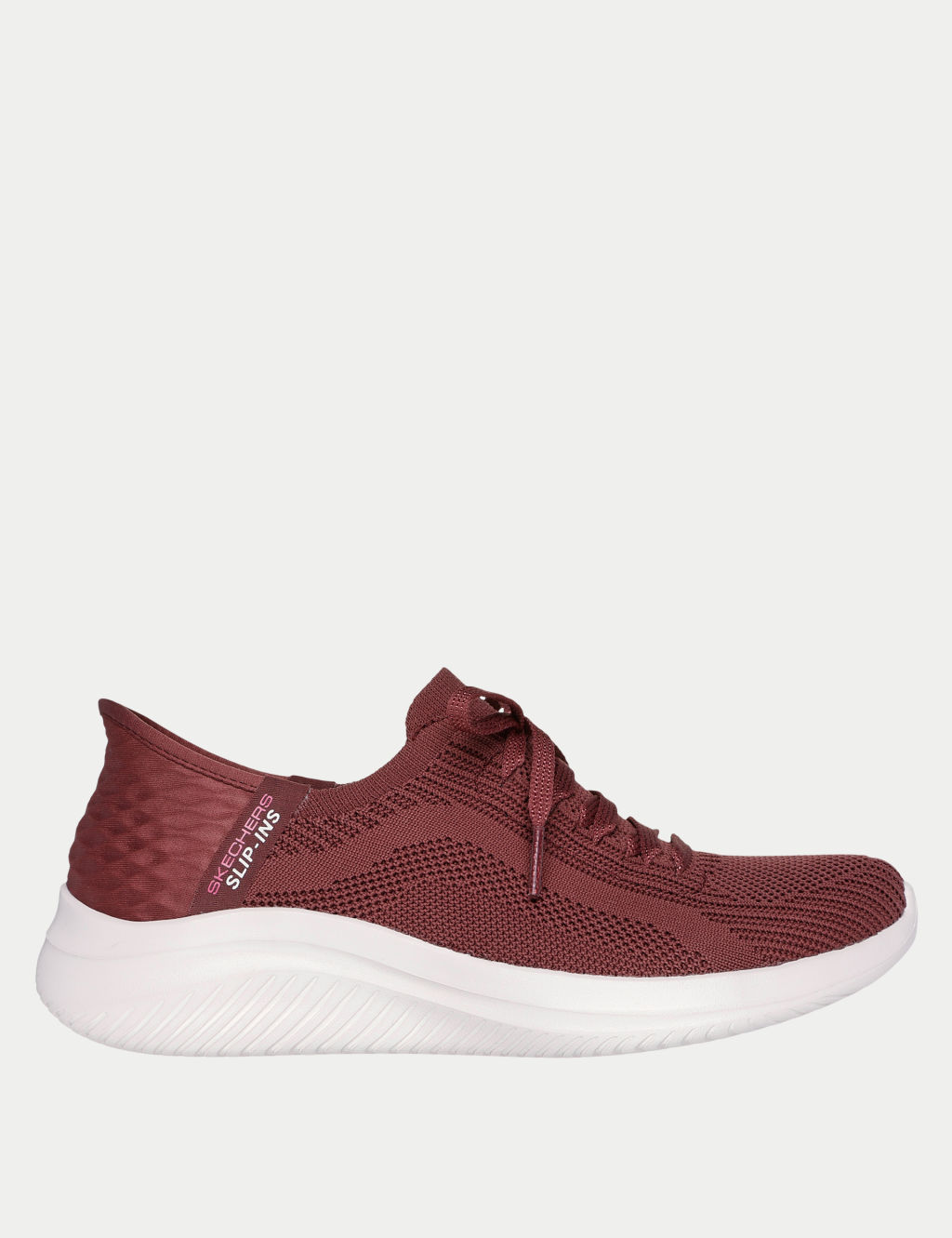 Skechers Ultra Flex 3.0 Brilliant Path Wide Fit Slip-ins Trainers - 4 - Burgundy, Burgundy