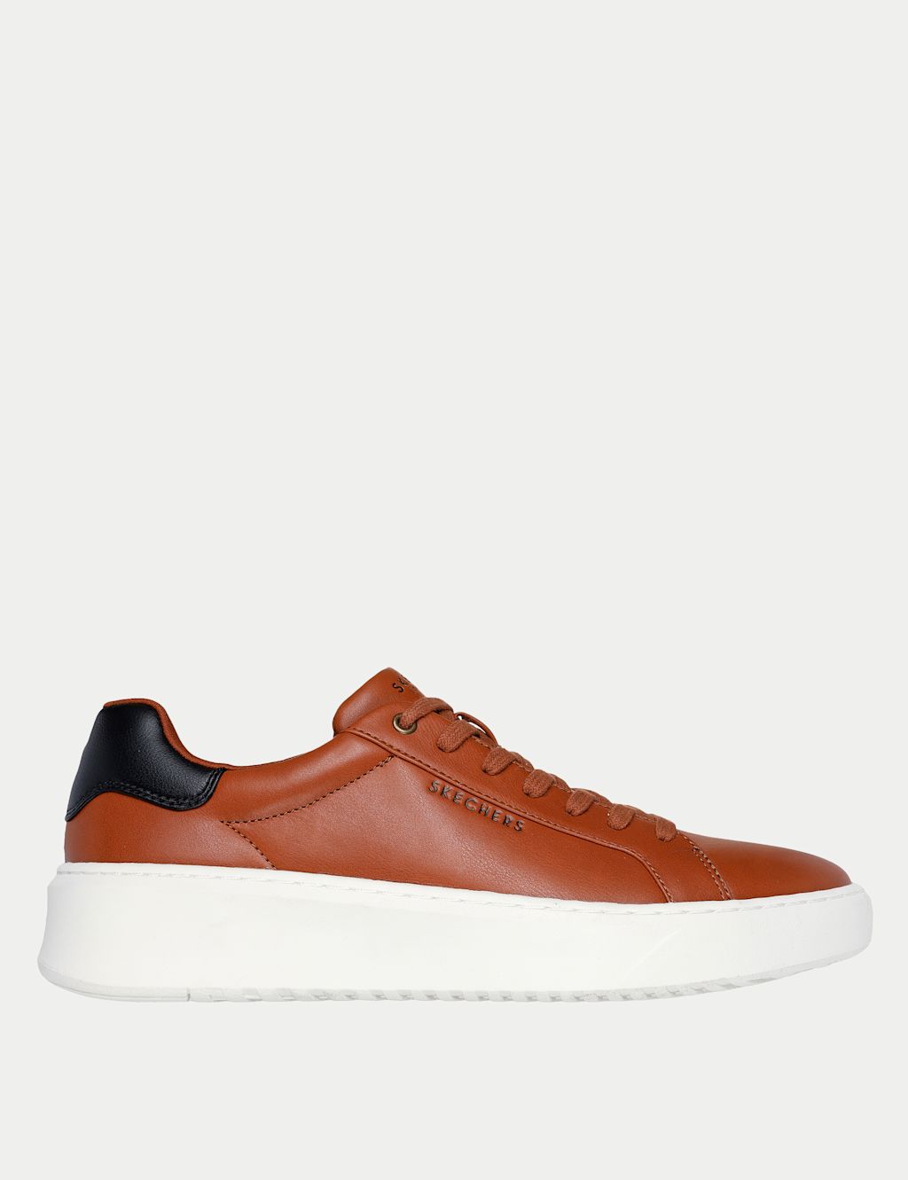 Skechers Court Break Suit Trainers - 10 - Brown Mix, Brown Mix
