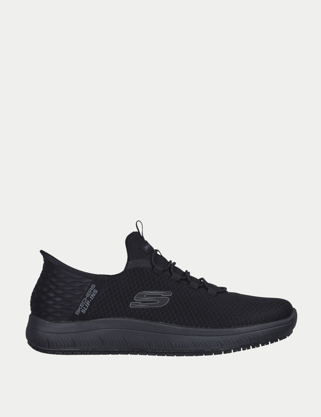 Skechers Summits SR Colsin Slip-ins Trainers - 12 - Black, Black