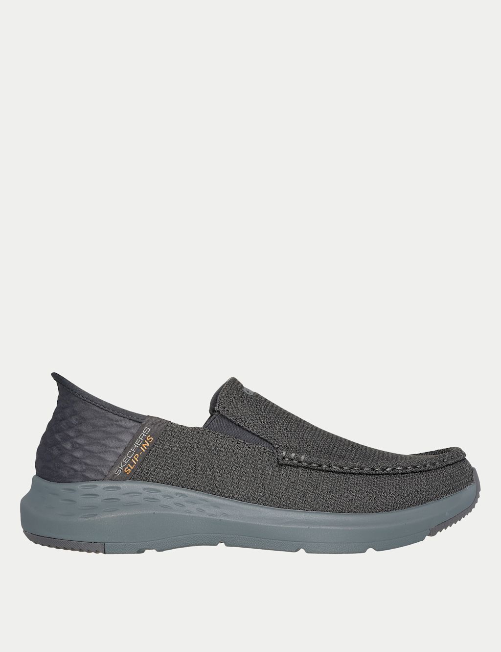 Skechers Parson Ralven Slip-ins Trainers - 10 - Grey Mix, Grey Mix