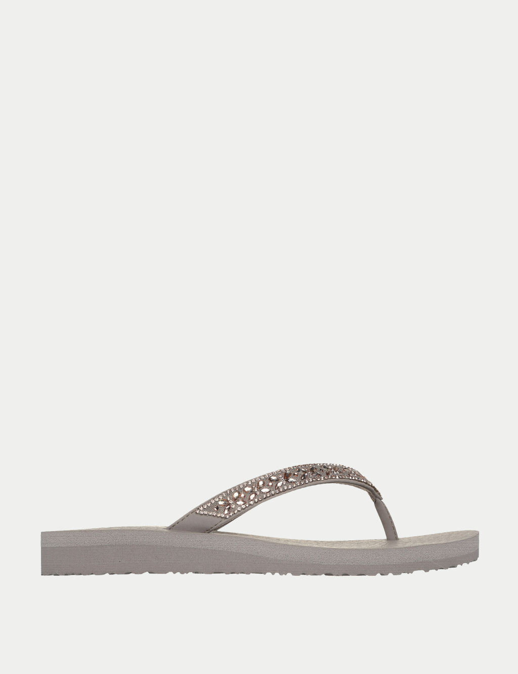 Skechers Cali Flip Flops - 4 - Taupe, Taupe