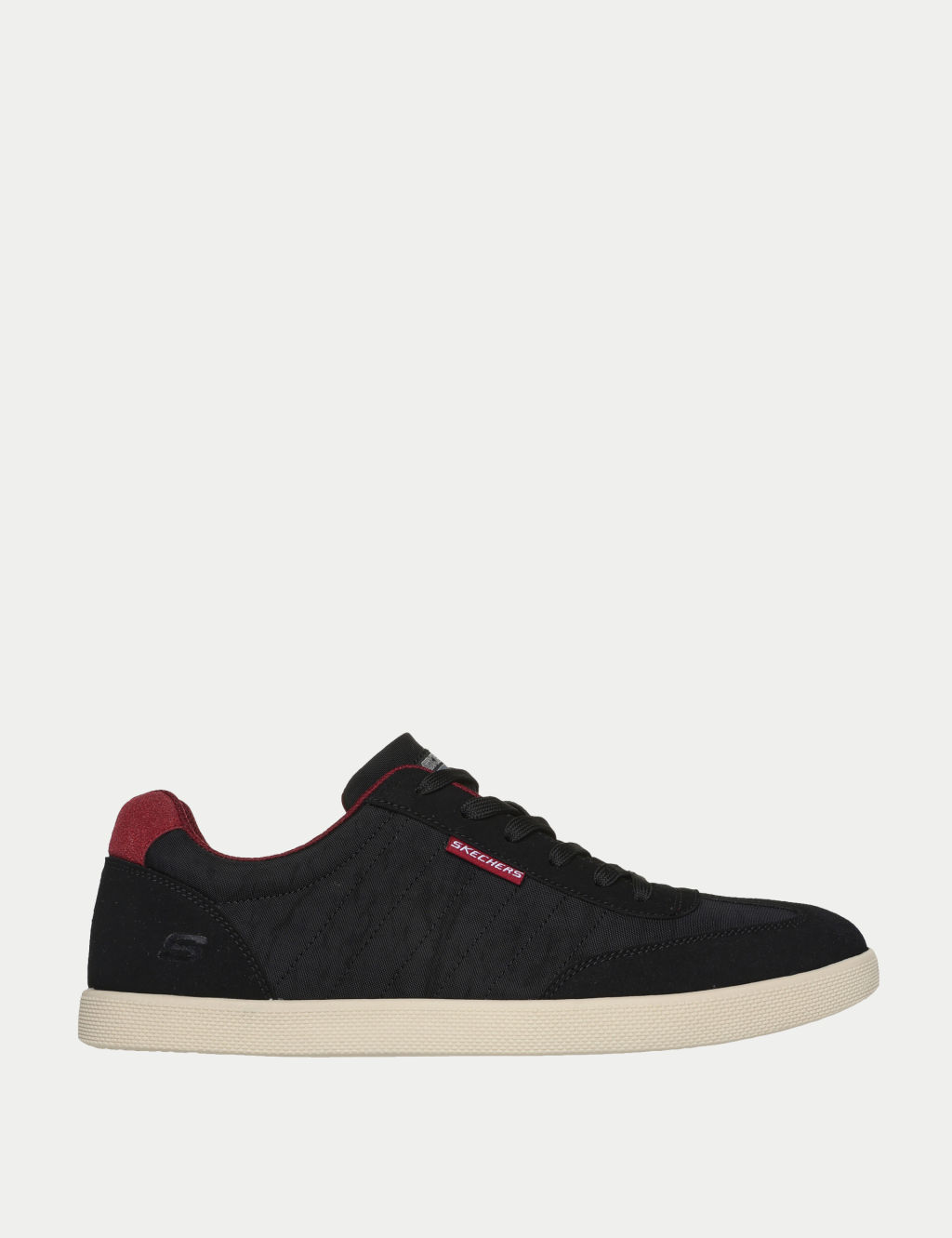 Skechers Placer Vinson Lace Up Trainers - 11 - Black, Black