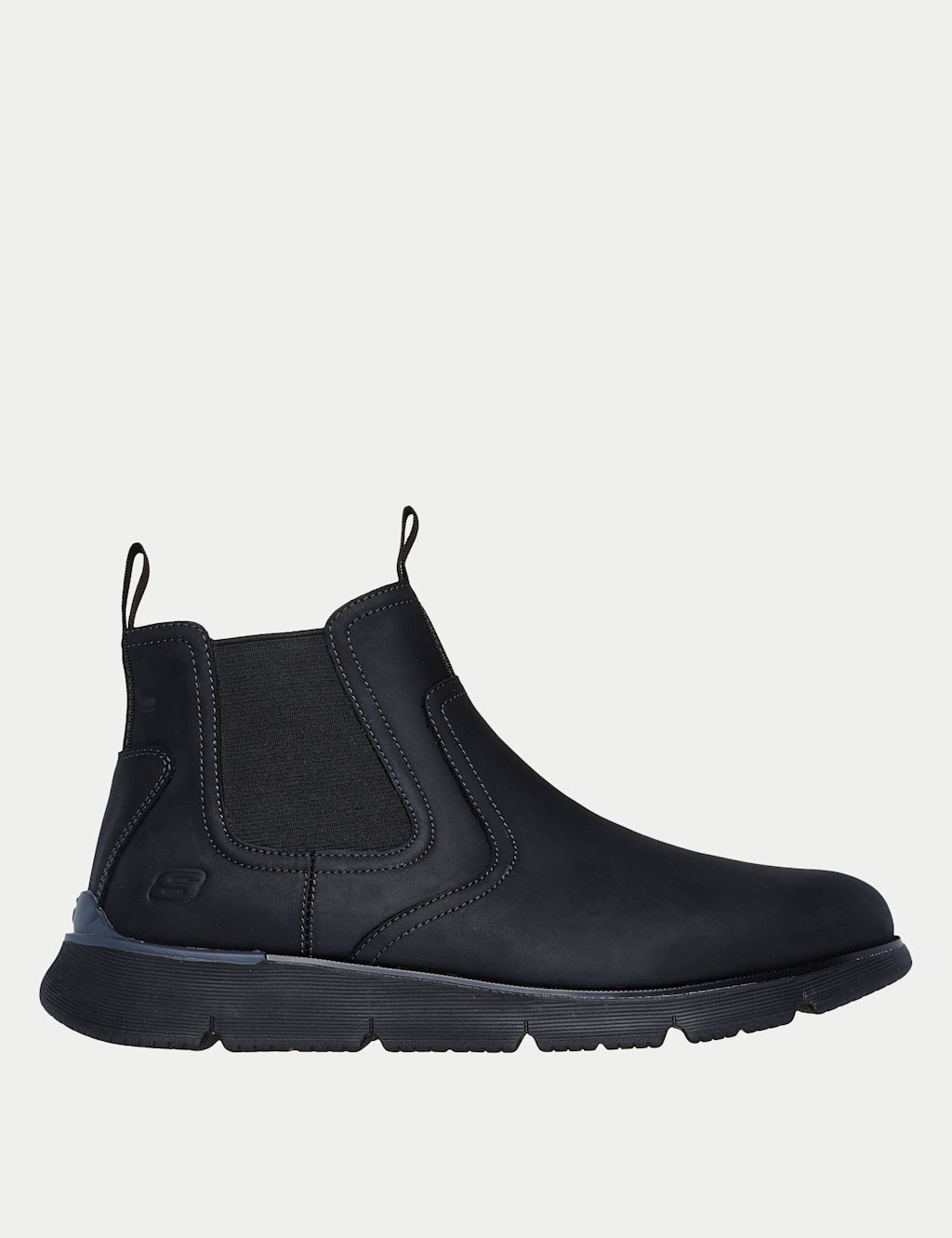 Skechers Augustino Chelsea Boots - 12 - Black, Black